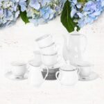 Rococo Platinum kaffeservise til 12 pers. 39 deler