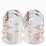 Jenny Timeless Gull kaffesett 12 deler