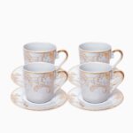 Jenny Timeless Gull espresso-sett 8 deler