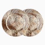 Bølge dekketallerken 33 cm, 2-pk