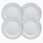 Gule Perler dekketallerken 33cm, 4-pk