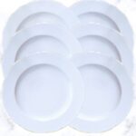 Feston Platina dekketallerken 33 cm, 6-pk