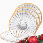 Venus Gold tallerken 25 cm, 4-pk.