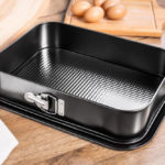 Bakeform m. løs bunn, firkantet