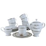 Geos Platinum kaffeservise til 12 pers. 40 deler