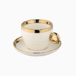 Palazzo Creme kaffekopp m.skål 20 cl