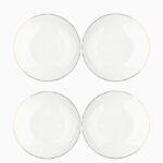 Bella Crème Gold tallerken 26 cm, 4-pk